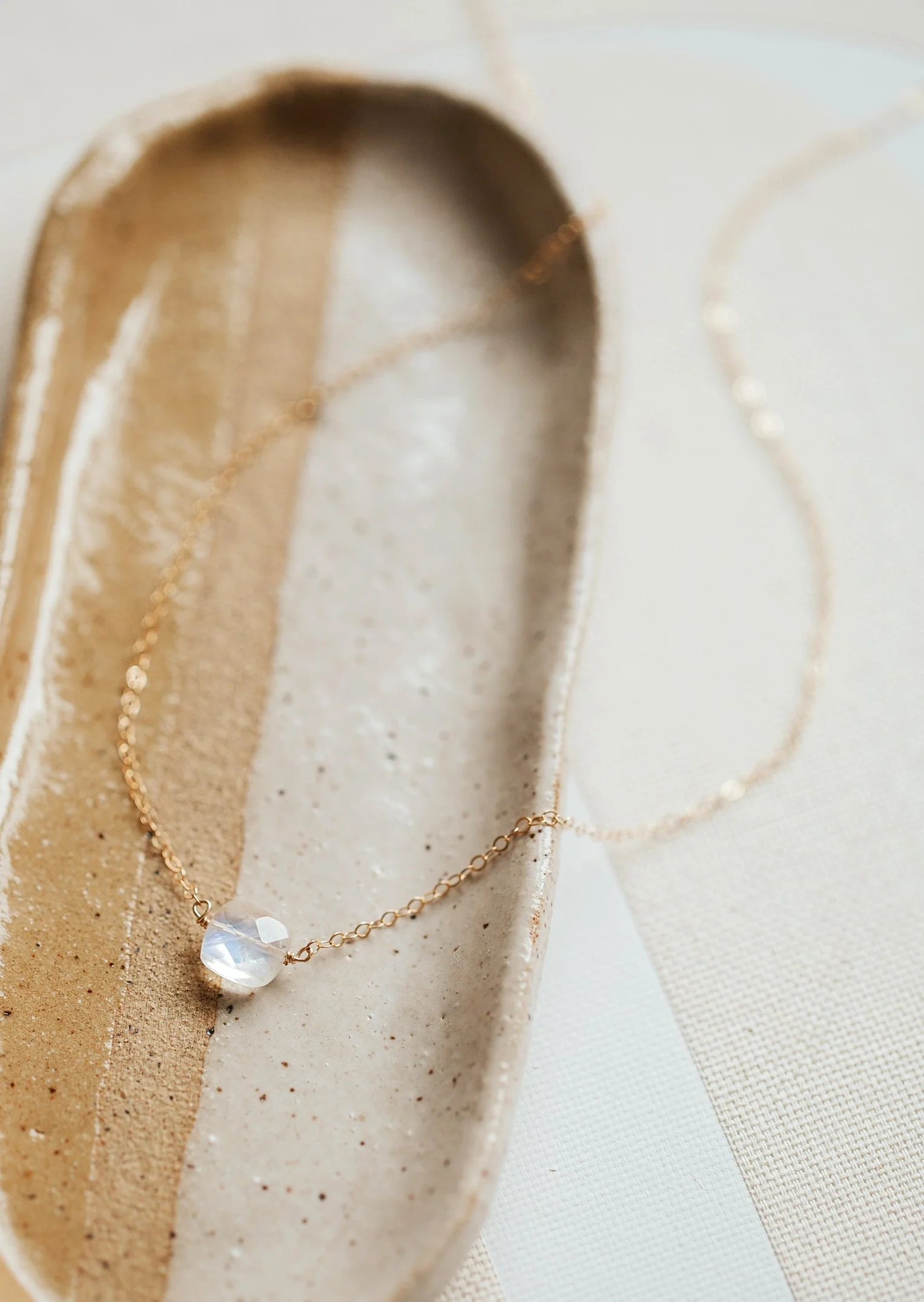 Moonstone Cushion Necklace - Image 6