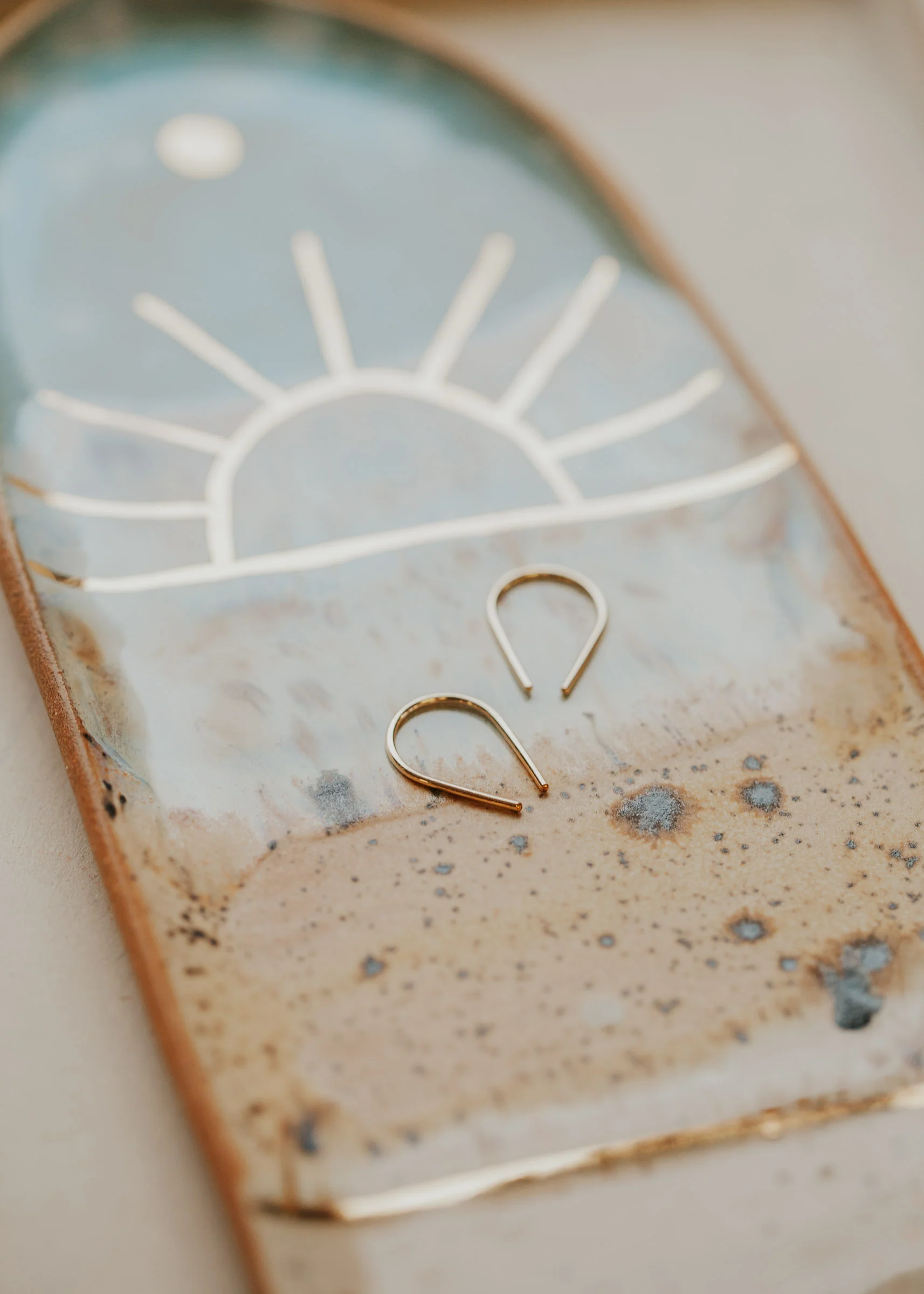 Tiny Horseshoe Earrings - Image 4