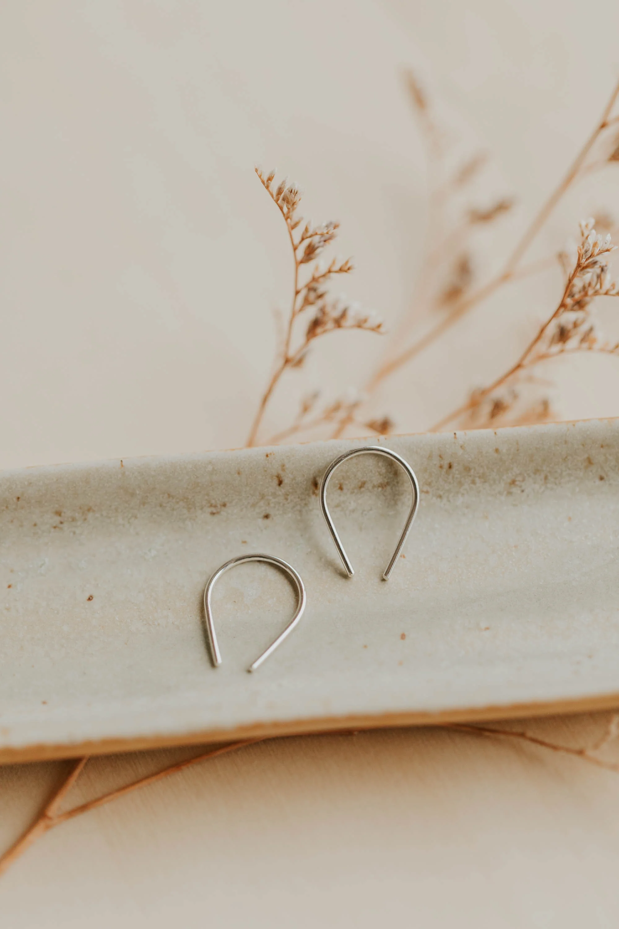 Tiny Horseshoe Earrings - Image 7